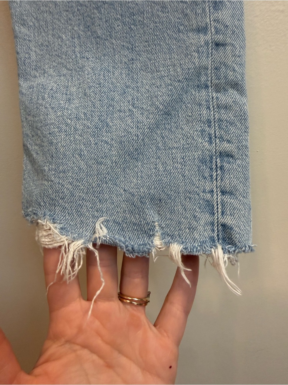 Agolde Riley High Rise Straight Crop Jeans - Picture 6 of 8